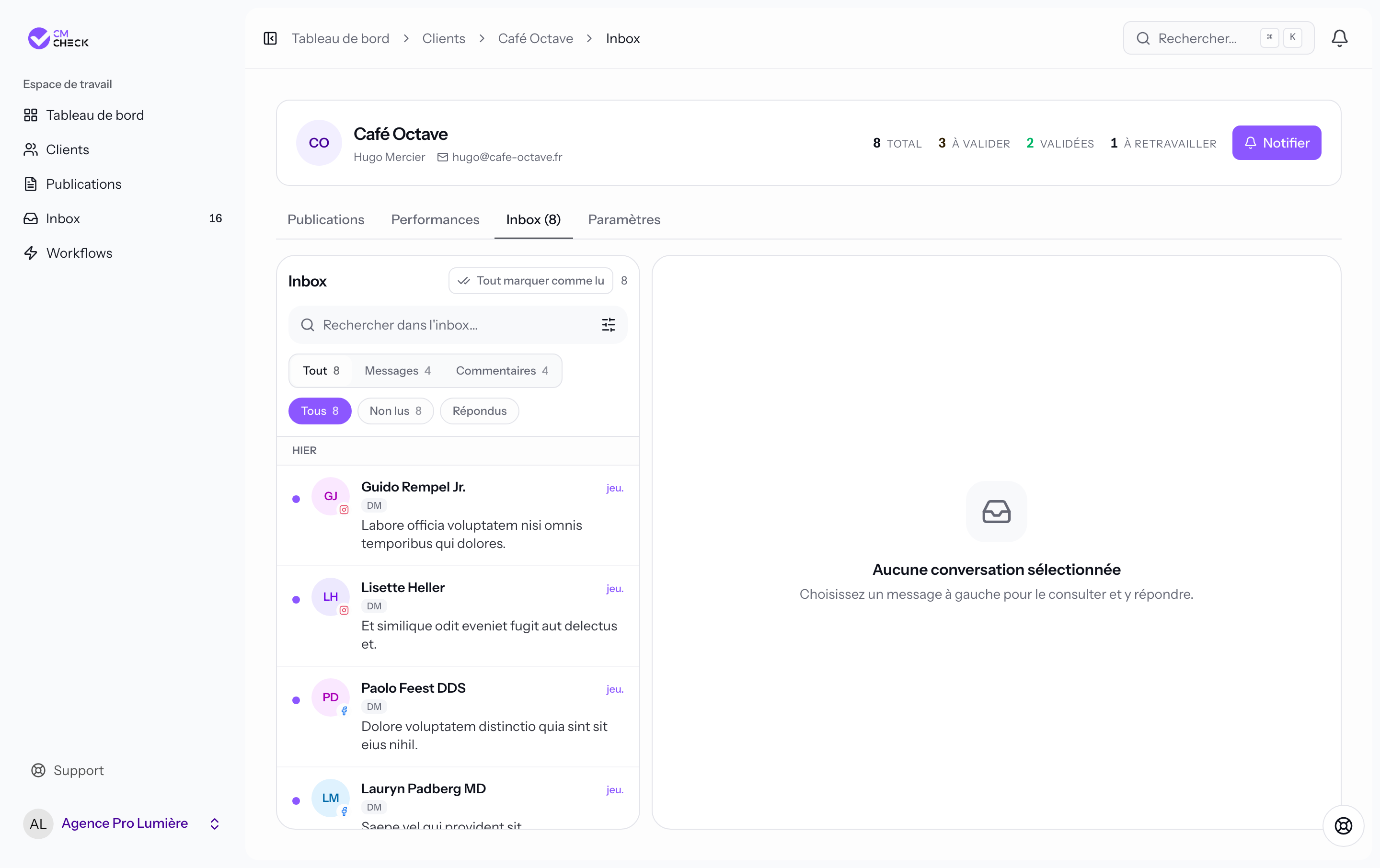 Inbox client